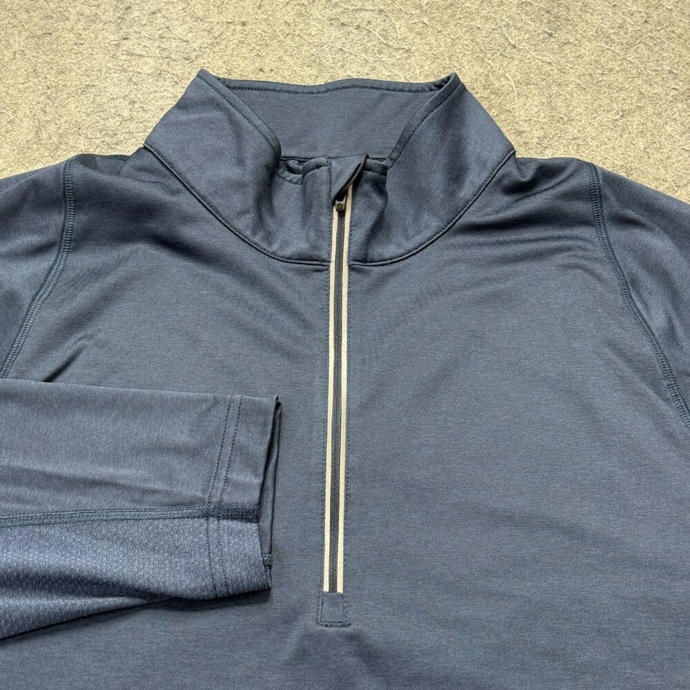 Sunice Tobey Lightweight Pullover Men XL Blue Half-Zipper Stretch Breathable